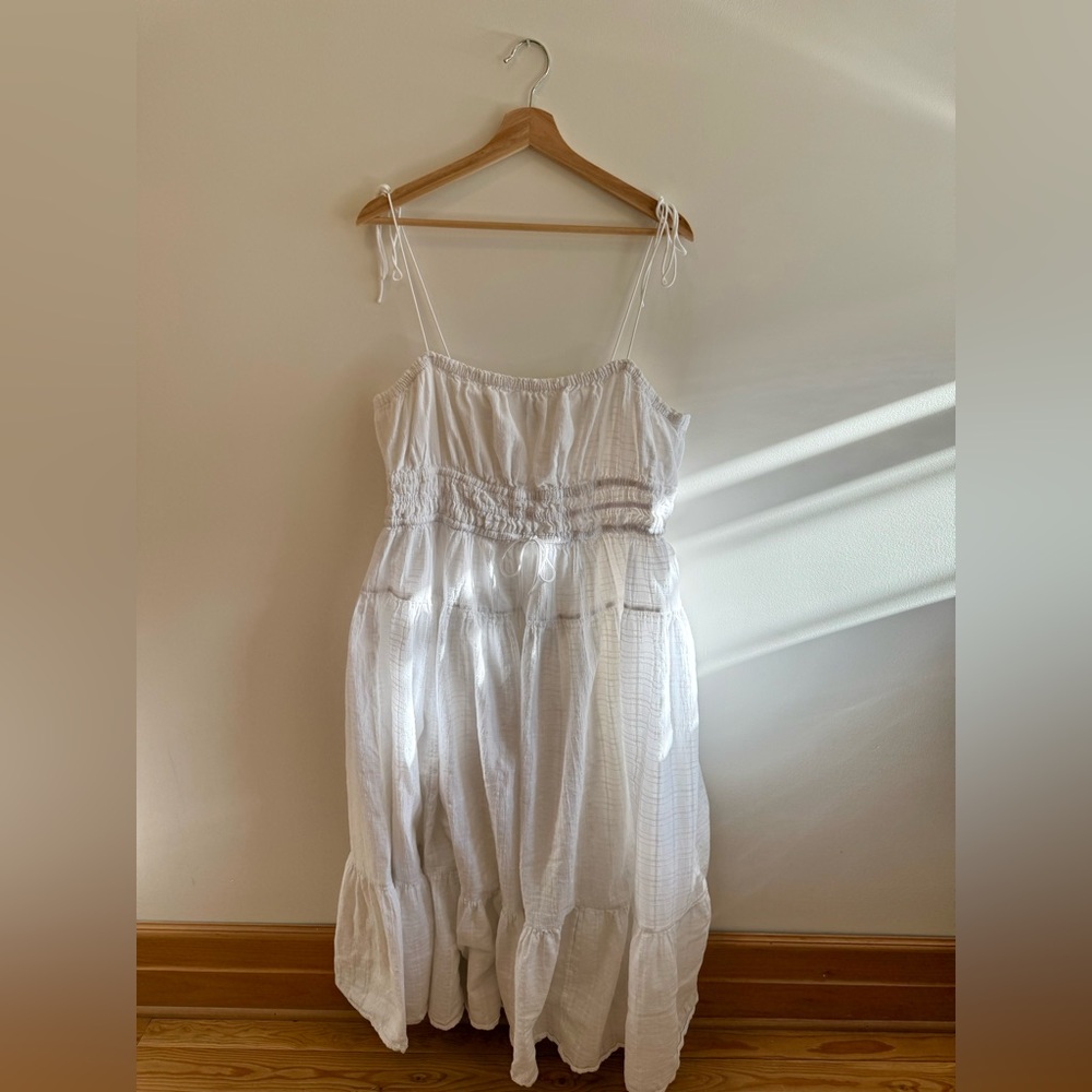 J. Crew White Cotton Dress